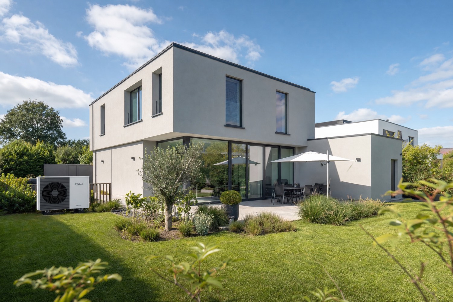 Gerealiseerde warmtepompinstallatie